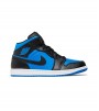 Jordan 1 Mid Black Royal Metallic