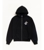 Худи Stussy Dot Surf Puff Print Zip Hoodie Black