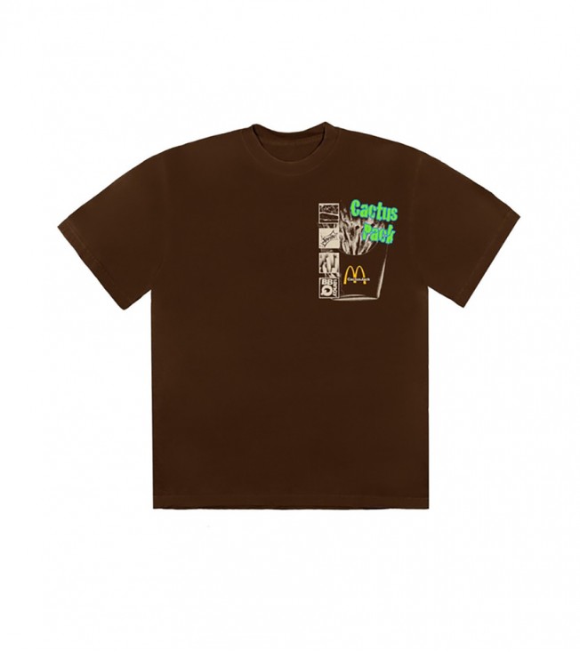 Футболка Travis Scott x McDonald's Cactus Pack Vintage Promo Brown