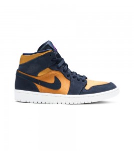 Кроссовки Jordan 1 Mid Obsidian Desert Ochre