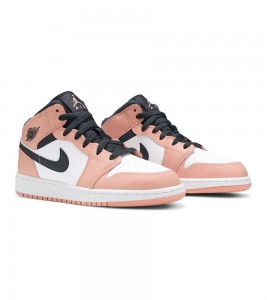 Кроссовки Air Jordan 1 Mid Pink Quartz GS - ???? ?20