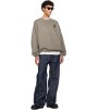 Свитер Fear Of God Essentials Brown Holiday Embroidered Merino Crewneck Sweater