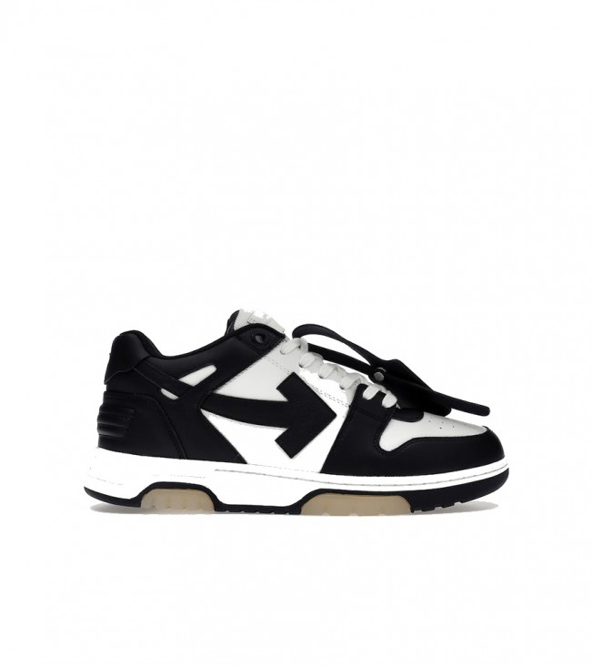 OFF-WHITE Out Of Office OOO Low Tops White Black White