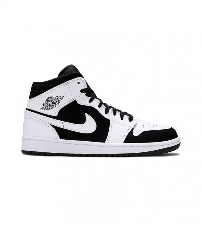 Кроссовки Air Jordan 1 Mid White Black Tuxedo