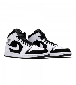 Кроссовки Air Jordan 1 Mid White Black Tuxedo - ???? ?20