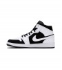 Кроссовки Air Jordan 1 Mid White Black Tuxedo