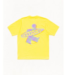 Футболка Stussy Dot Surf Puff Print Tee Lemon - ???? ?20