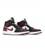 Кроссовки Jordan 1 Mid SE Black Dark Beetroot WMNS