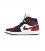 Кроссовки Jordan 1 Mid SE Black Dark Beetroot WMNS
