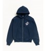 Худи Stussy Dot Surf Puff Print Zip Hoodie Navy