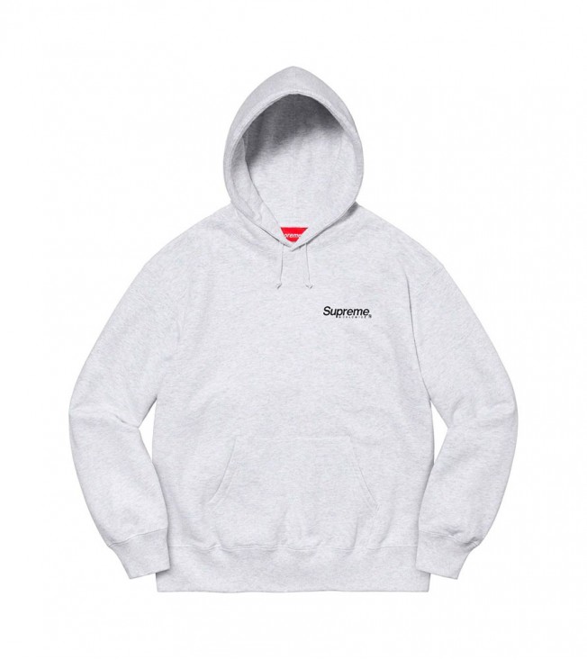 Supreme Worldwide Hooded Sweatshirt Ash Grey