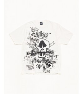 Футболка Stussy Skulls Tee Pigment Dyed Natural