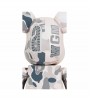 Bearbrick x BAPE Camo Shark 1000% Silver