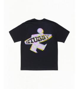 Футболка Stussy Dot Surf Puff Print Tee Black - ???? ?20