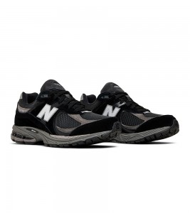 New Balance 2002R Black Dark Grey White - Фото №2