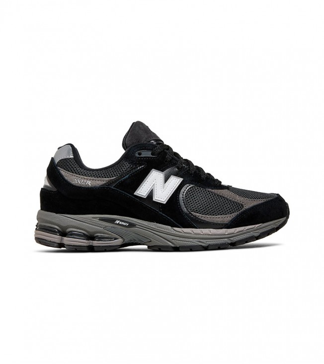New Balance 2002R Black Dark Grey White