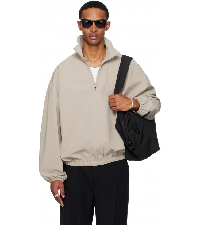 Куртка Fear Of God Essentials Taupe Sporty Half-Zip Jacket