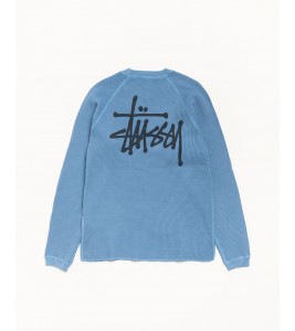 Свитер Stussy Basic Stüssy Thermal Dust Blue - ???? ?20
