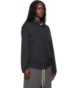 Худи Fear Of God Essentials Gray Holiday Embroidered Classic Fit Long Sleeve Hoodie - Фото №2