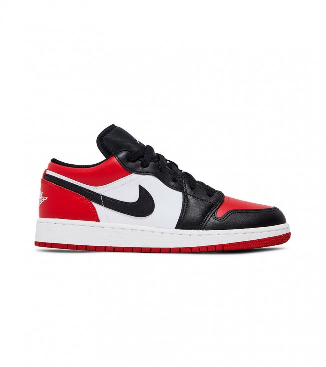 Кроссовки Jordan 1 Low Bred Toe (GS)