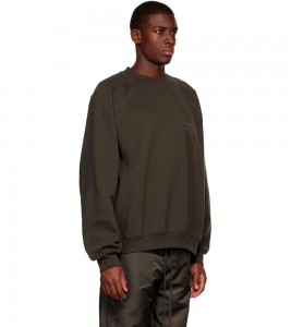 Fear Of God Essentials Gray Crewneck Sweatshirt Off black - Фото №2
