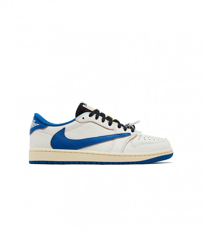 Jordan 1 Retro Low OG SP Fragment x Travis Scott Sail Military Blue