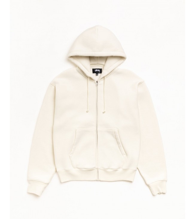 Худи Stussy Cursive Applique Zip Hoodie Natural