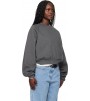 Свитшот Fear Of God Essentials Gray Holiday Embossed 90s Raglan Crewneck Sweatshirt