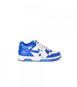 OFF-WHITE Out Of Office OOO Low Tops White Blue