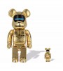 Bearbrick x BAPE x Hajime Sorayama Baby Milo 100% & 400% Set Gold