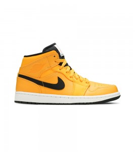 Кроссовки Jordan 1 Mid University Gold Black