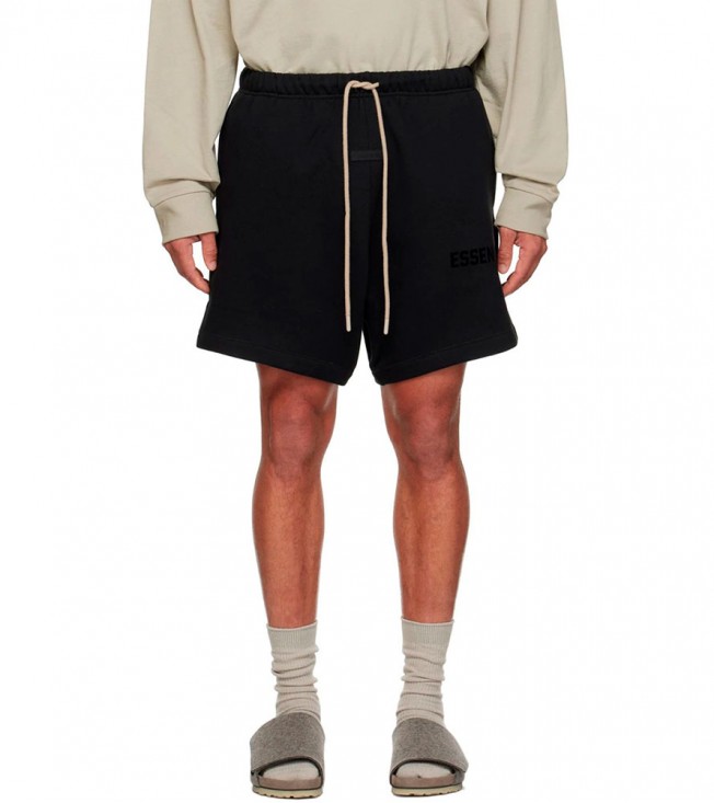 Шорты Fear of God Essentials Black Bonded Shorts Jet Black