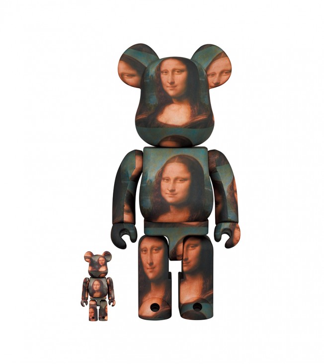 Bearbrick Leonardo De Vinci Mona Lisa 100% & 400% Set