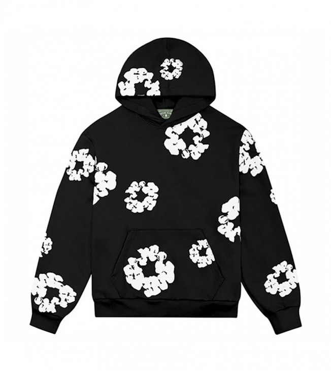Худи Denim Tears The Cotton Wreath Sweatshirt Black