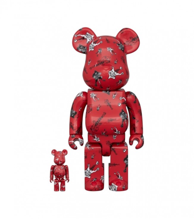 Bearbrick Amplifier Buck Tik Hisashi Lmai 100% & 400% Set Red