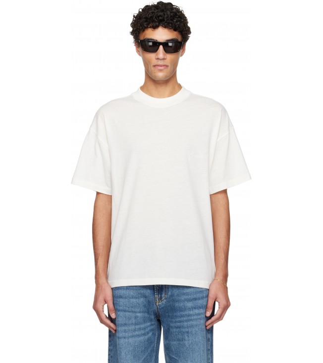 Футболка Fear Of God Essentials Off-White Holiday Embroidered Essential T-shirt