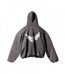 Худи Yeezy Gap Engineered By Balenciaga Dove Hoodie Dark Grey - Фото №2