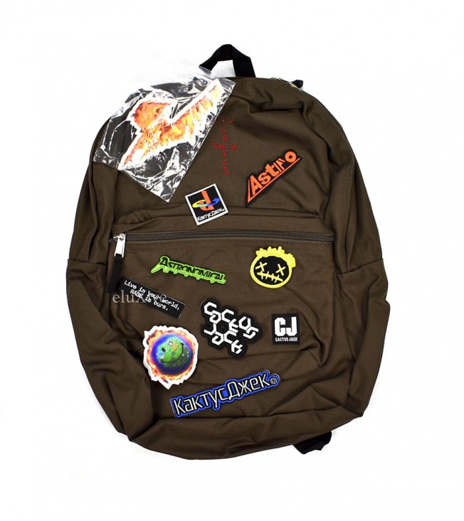 Рюкзак Travis Scott Cactus Jack With Patch Brown