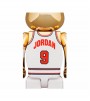 Bearbrick Michael Jordan 1992 Team USA (Dream Team) 100% & 400% Set Gold Chrome