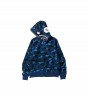 Худи BAPE Color Camo Shark Full Zip Hoodie Navy