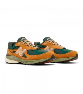 New Balance 990v3 MiUSA Tan Green - Фото №2