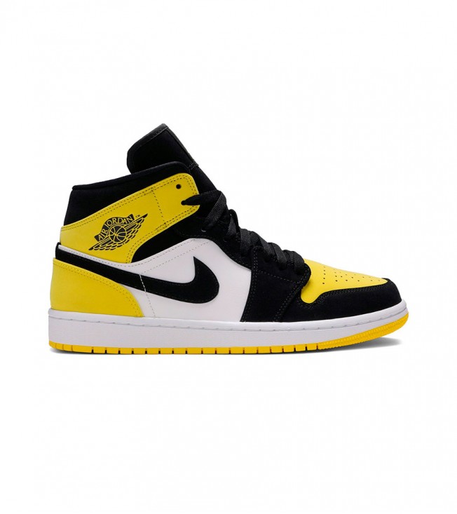 Кроссовки Air Jordan 1 Mid Yellow Toe