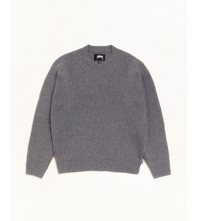 Свитер Stussy Waffle Cashmere Sweater Charcoal