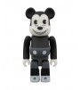 Bearbrick Mickey Mouse (Vintage B&W Ver.) 100% & 400% Set Black