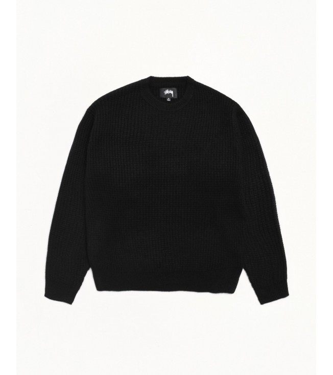 Свитер Stussy Waffle Knit Cashmere Crew Black
