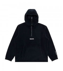 Худи Supreme Polartec Facemask Half Zip Hooded Sweatshirt Black