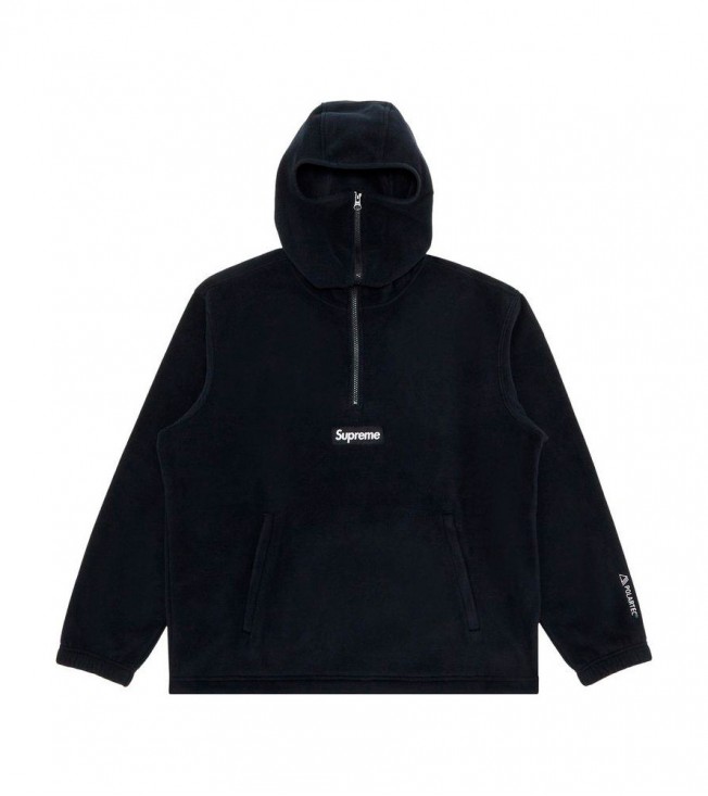 Худи Supreme Polartec Facemask Half Zip Hooded Sweatshirt Black