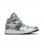 Кроссовки Jordan 1 Mid SE Disco Metallic Silver WMNS