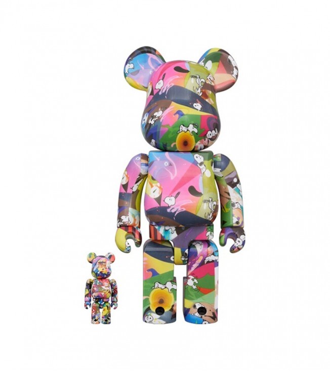 Bearbrick Tomokazu Matsuyama x Peanuts 100% & 400% Set