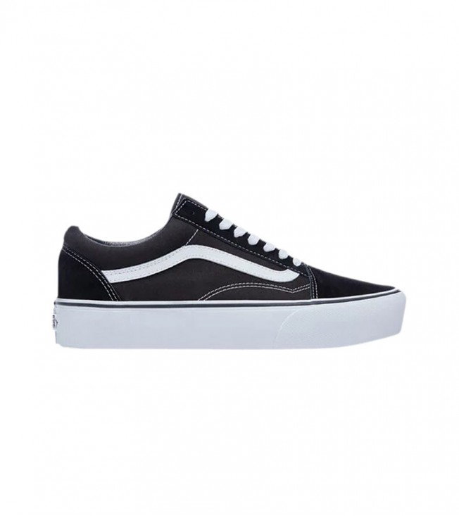 Vans Old Skool Platform Black White